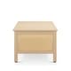 preview thumbnail 12 of 18, Chelsea Square Ashlyn 2-Tier Coffee Table with Rattan Sides & Spacious Open Shelf Storage - 21.75x16