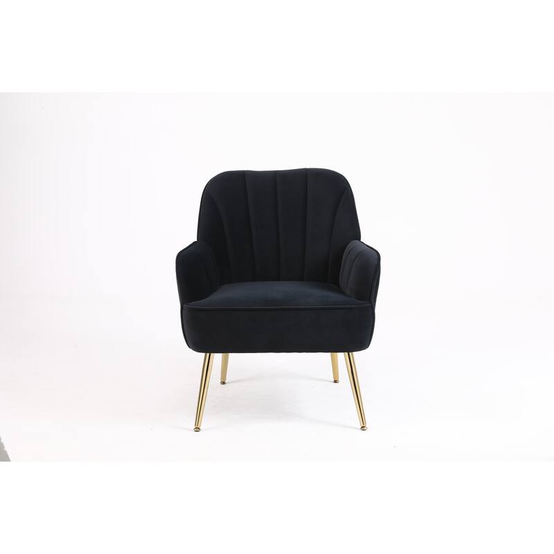 Modern Velvet Easy Assemble Sherpa Armchair for Living Room,Bedroom