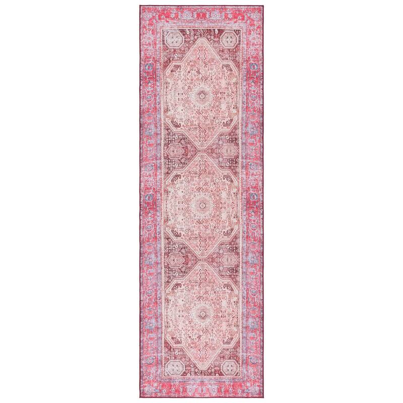 SAFAVIEH Tucson Machine Washable Slip Resistant Edmonia Traditional Rug