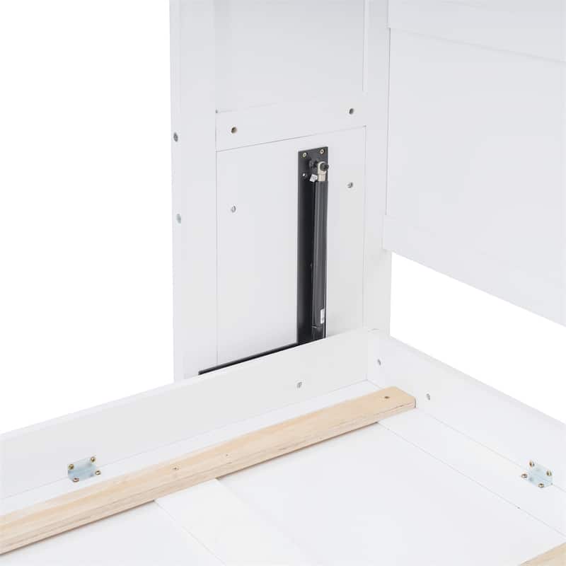 Full Size Murphy Bed Wall Bed with Top Cabinets