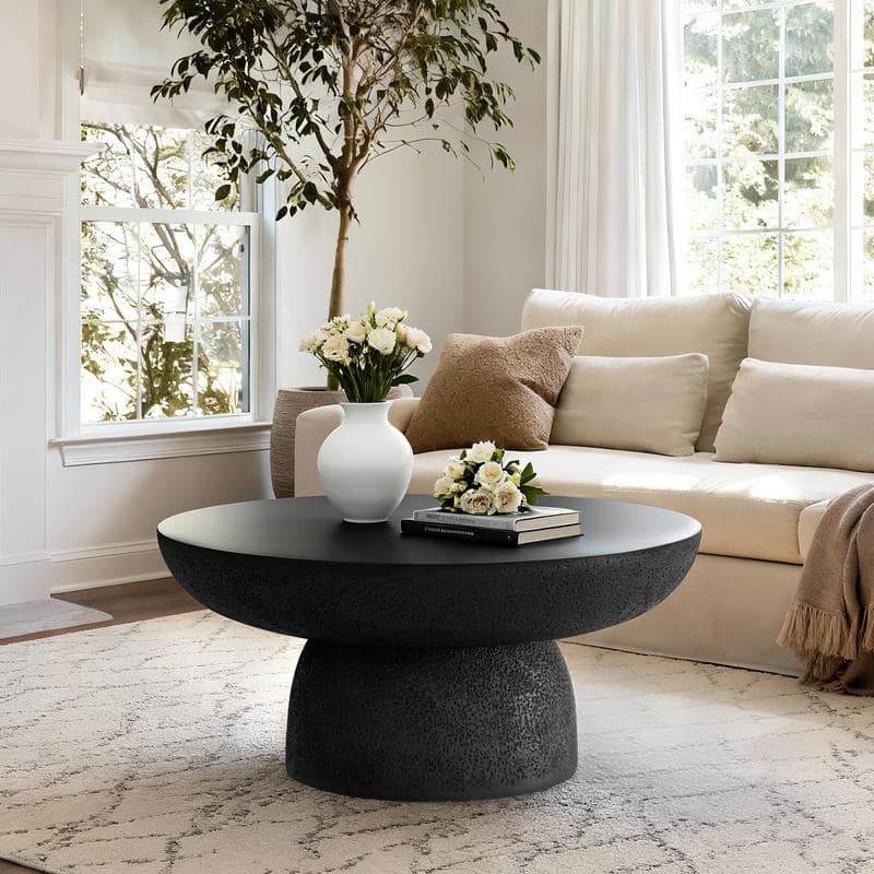 Round Coffee Table - Black