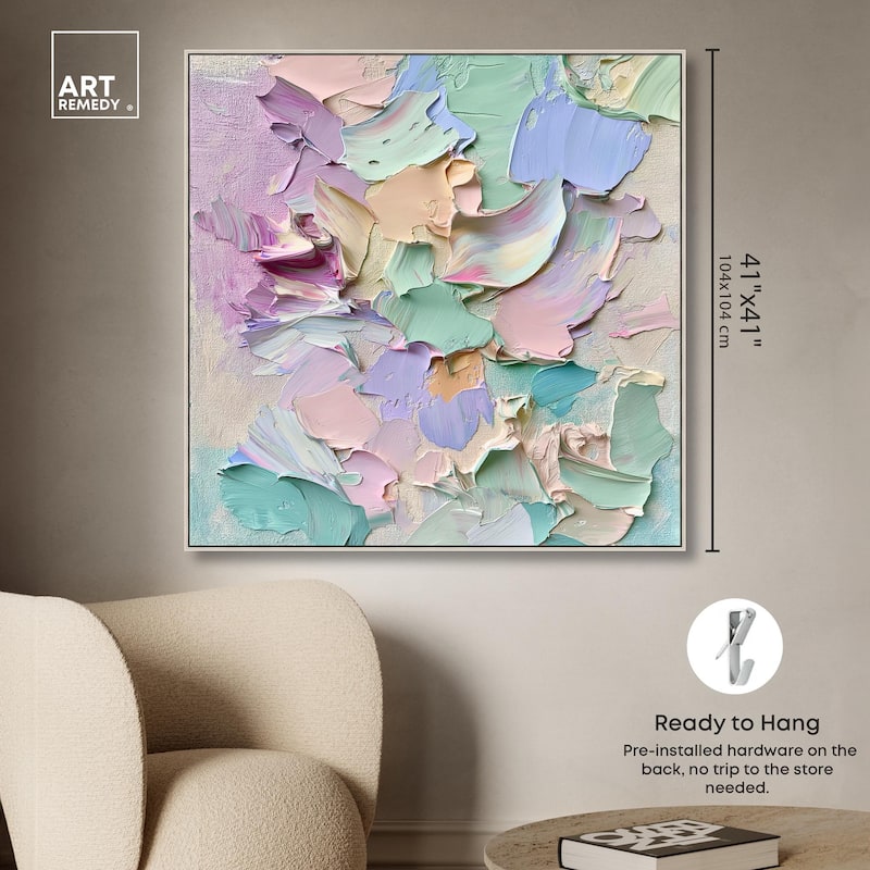 Flowing Mousse II Canvas by Art Remedy