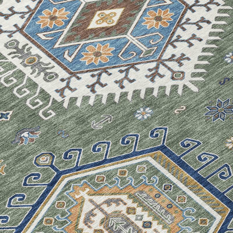 Machine Washable Indoor/ Outdoor Global Akron Chantille Rug