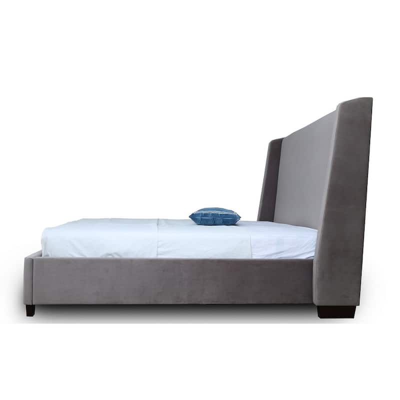 Manhattan Comfort Velvet Modern Parlay Full-Size Bed