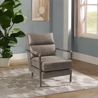 Faux Leather Accent Armchair On Sale Bed Bath Beyond 38999723