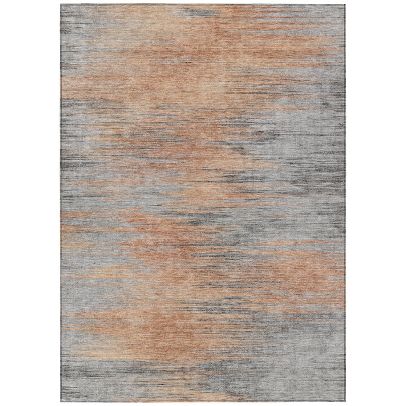 HomeRoots Abstract Transitional Rectangle Outdoor Rug