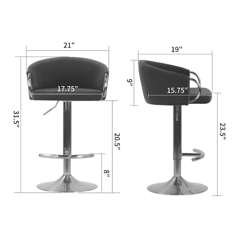 Balder Blue Velvet Fabric Bar Stool with Gold Accent Leg