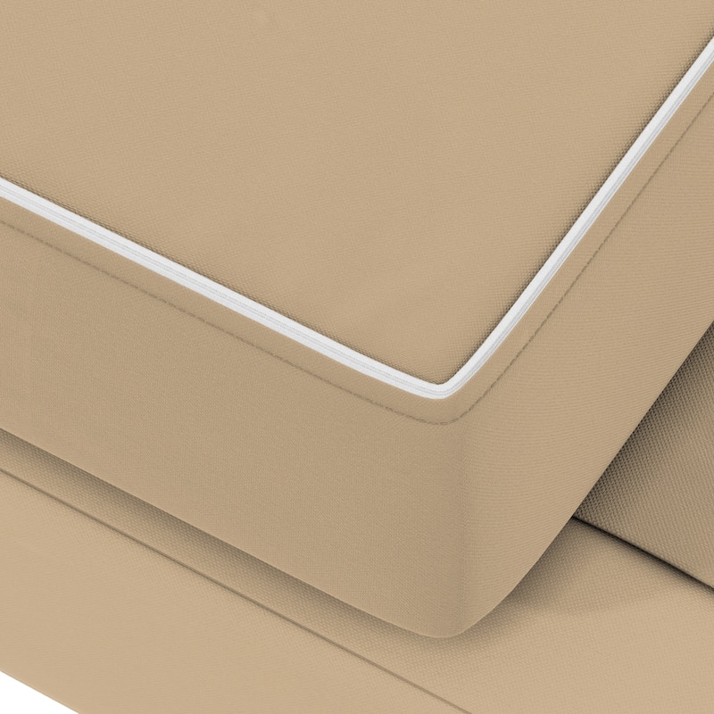 California Umbrella Outdoor Chaise Lounge Cushion, 24" x 78", 3.5" Thick, Memory Foam, Solstice Olefin Fabric