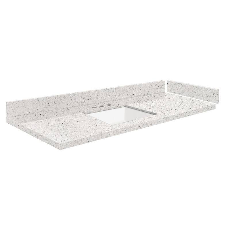 Transolid VT54.5x22-1KU-8 Silestone 55" Quartz Vanity Top with