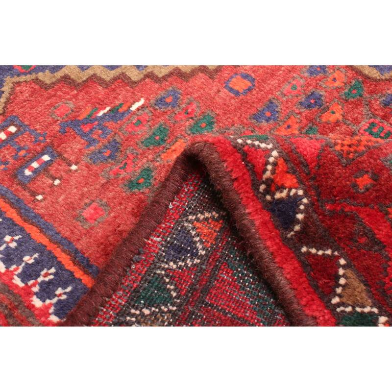 ECARPETGALLERY Hand-knotted Andelz Red Wool Rug - 3'8 x 7'0