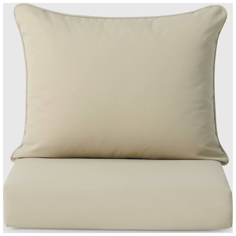 Birchwood All Weather HDPE Outdoor Patio White Deep Seating Conversation Set (5-Piece Set)