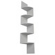 preview thumbnail 4 of 2, 5 tiers Wall Shelf Wooden Mount Rack Home Furniture Gray