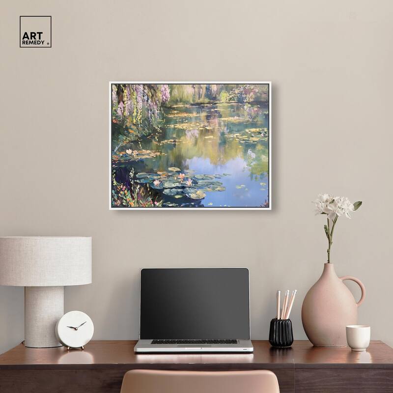 Lily Lagoon I Canvas by Art Remedy