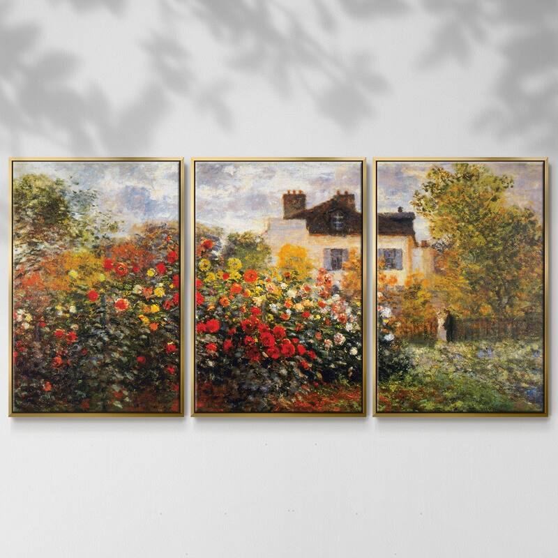 Argenteuil by Monet - Multi Piece Framed Canvas