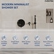 preview thumbnail 25 of 40, Wall Mounted Tub Faucet with Hand Shower Tub Filler Faucet Set