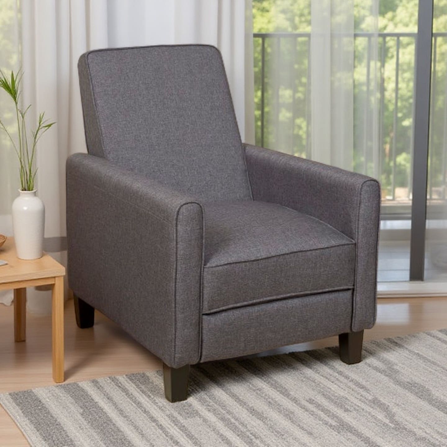 Modern Push Back Recliner Chair, Comfortable Armchair with Ergonomic Design