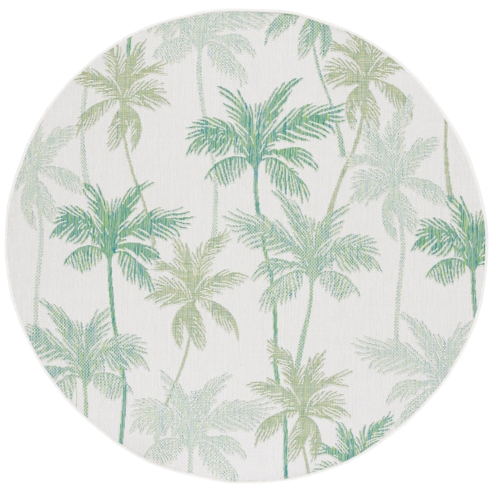 SAFAVIEH Courtyard Plony Indoor/Outdoor Tropical Rug