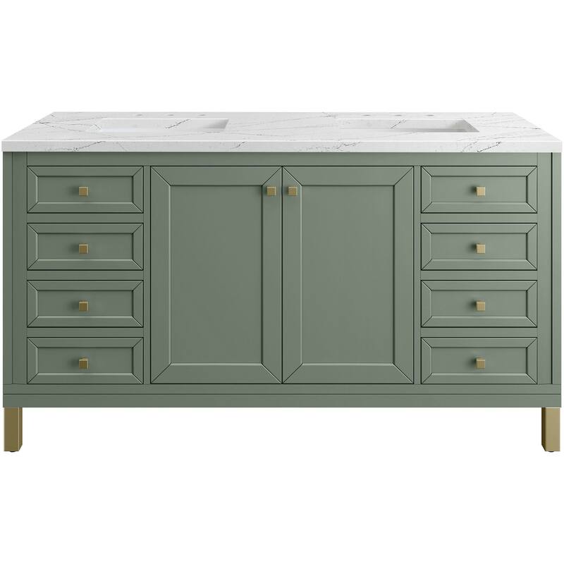 James Martin Vanities 503-V60D-FENC Chicago 60" Free Standing Double