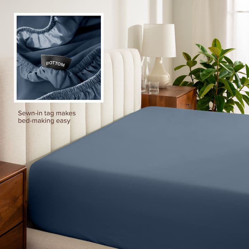 Bare Home Organic Cotton Sheet Set - Crisp Percale Weave