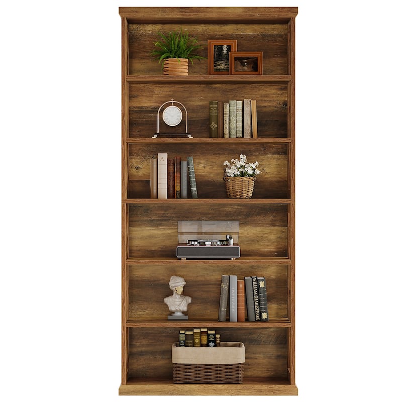 6-Tier Bookshelf, Freestanding Bookcase