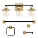 preview thumbnail 17 of 18, JONATHAN Y Ellis 26" 3-Light Farmhouse Cottage Vanity Light with Bathroom Hardware Accessory Set, (5-Piece)