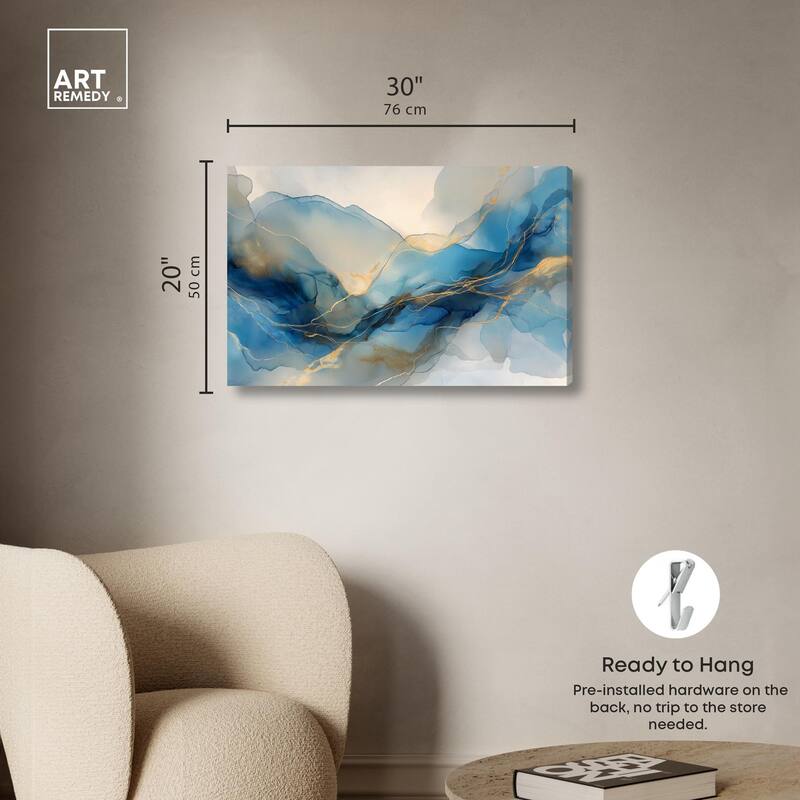 Postmodern Flow II Canvas by Art Remedy, Gallery Wrapped