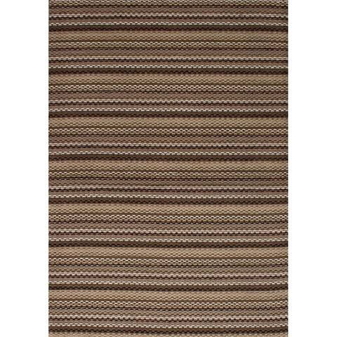 ECARPETGALLERY Hand-knotted Luribaft Gabbeh Riz Brown Wool Rug - 4'8 x 6'7