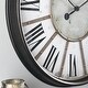 preview thumbnail 3 of 2, FirsTime & Co. Bronze Roman Farmhouse Wall Clock, Plastic Frame, Glass Lens