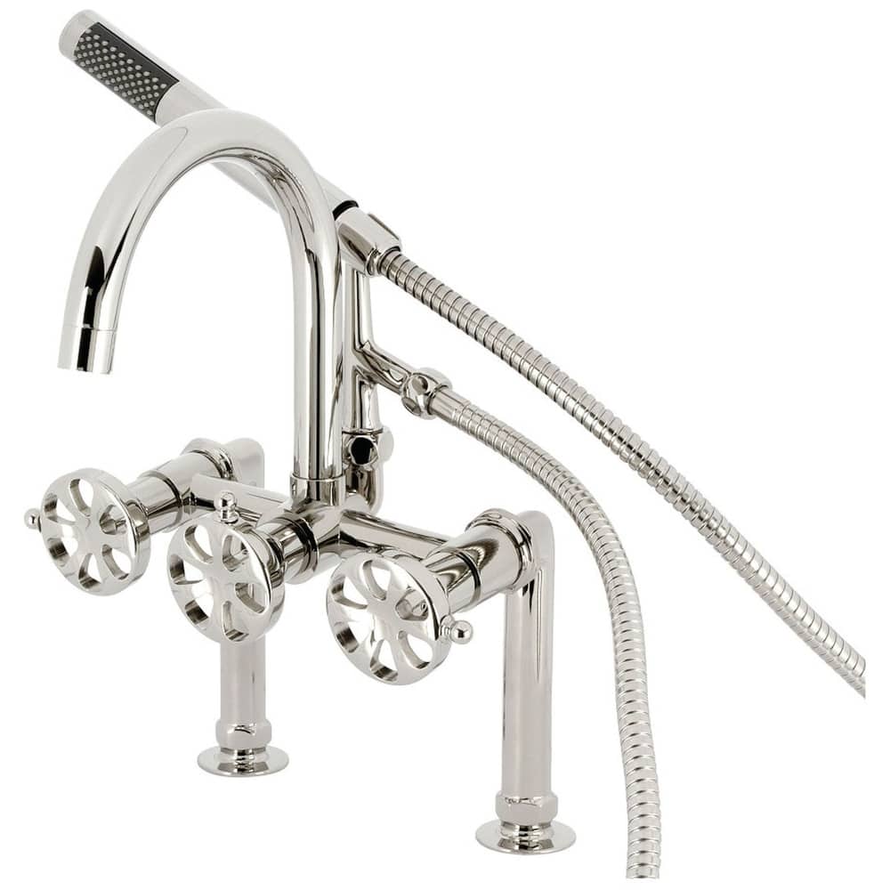 Kingston Brass AE810.RX Belknap Deck Mounted Tub Filler with Built-In