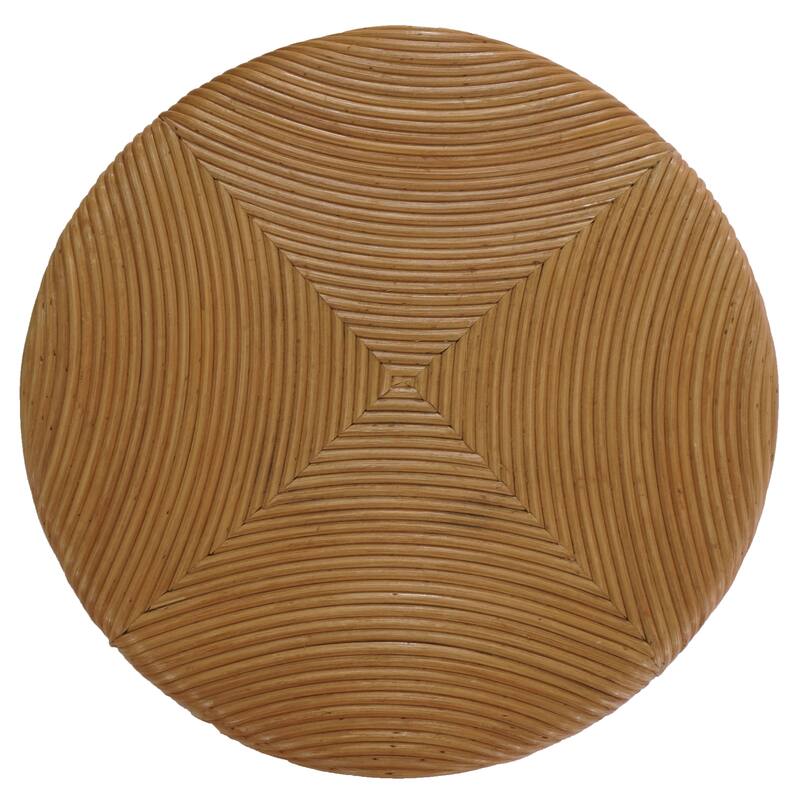 SAFAVIEH Couture Rhynne Round Rattan Accent Table - 20"W x 20"D x 24"H