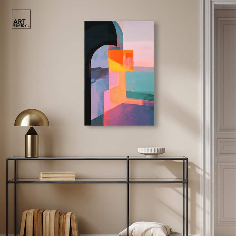 Color Blocks III Canvas by Art Remedy, Gallery Wrapped