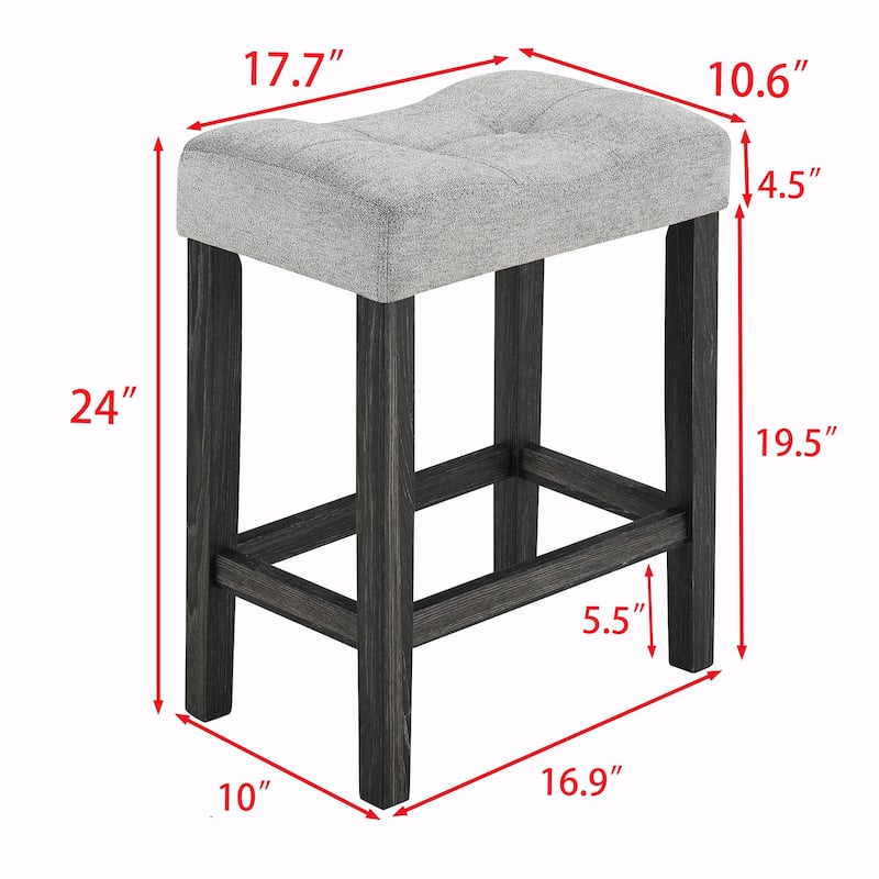 5-Piece Industrial Breakfast Table Set