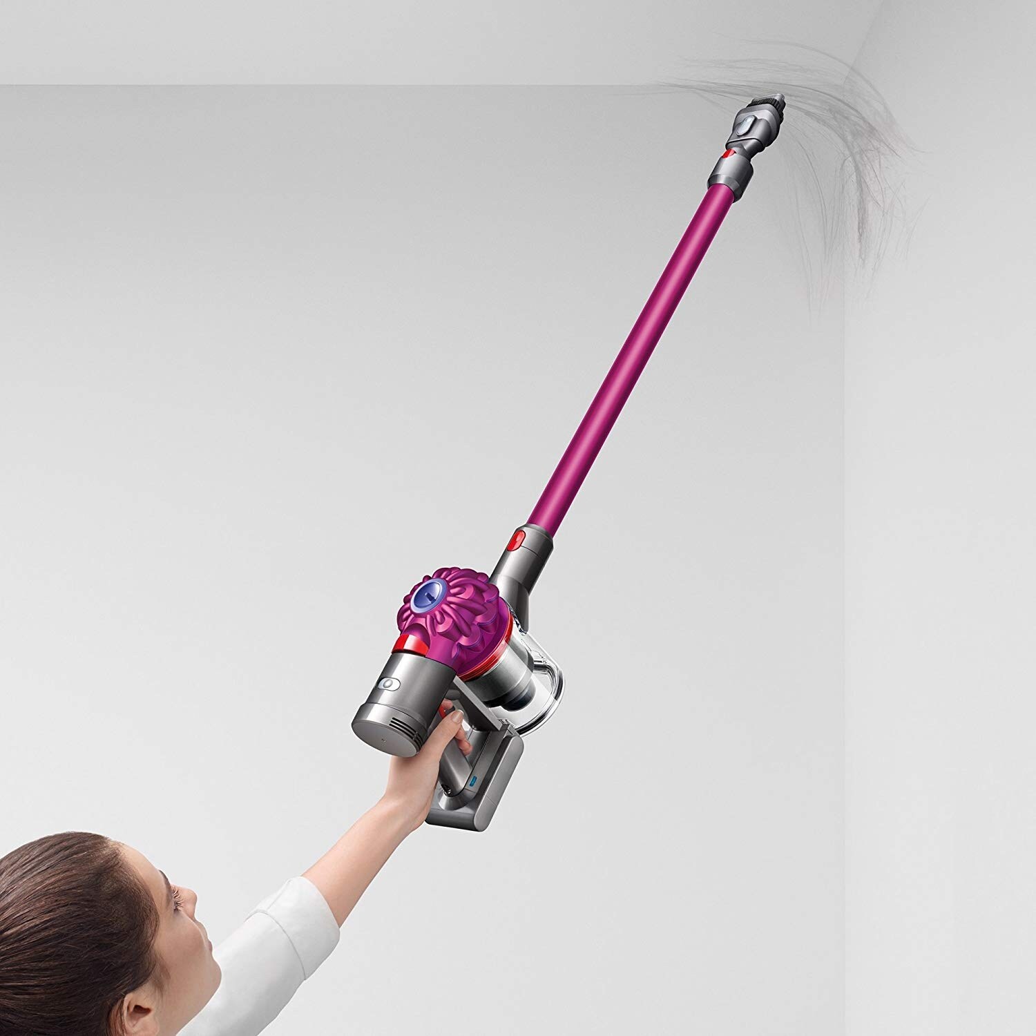 Dyson V7 Motorhead Cordless Stick Vacuum Cleaner, Fuchsia - Bed