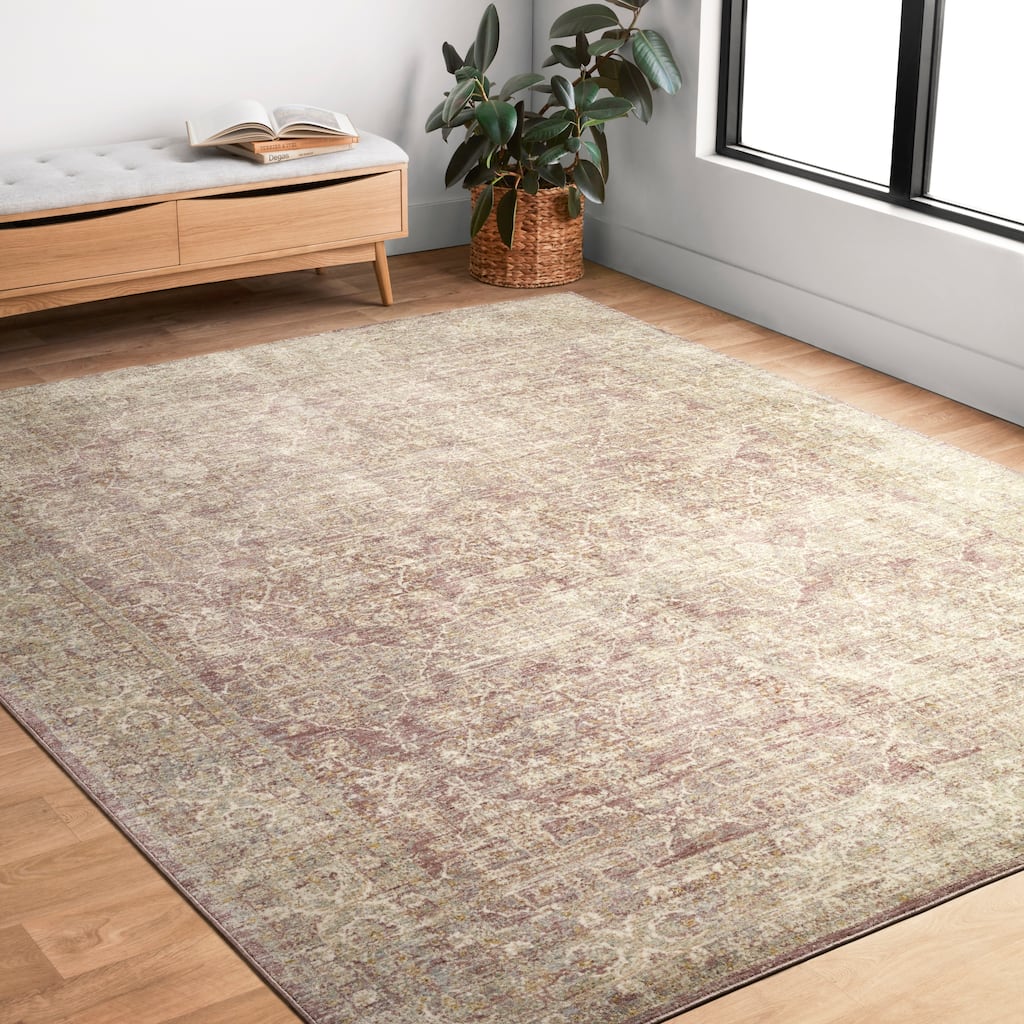 Alexander Home Austen Antique Washed Traditional Inspired Area Rug