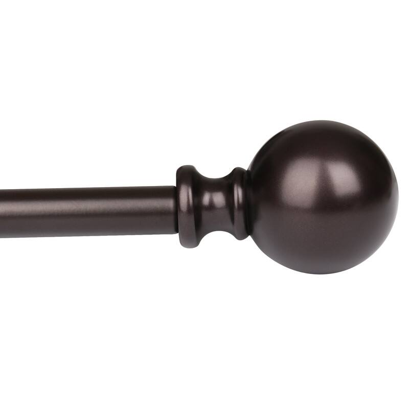 UTOPIA ALLEY 3/4 Inch Curtain Rod - Curtain Rods For Windows, Adjustable Drapery Rod