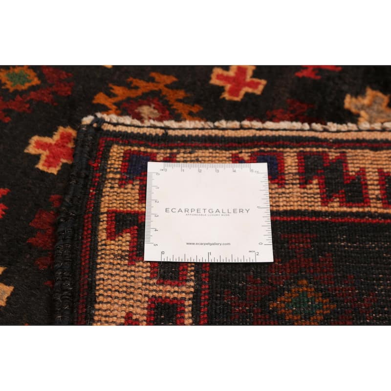 Teimani Black Rug 4'1" x 7'1" - 4'1 x 7'1