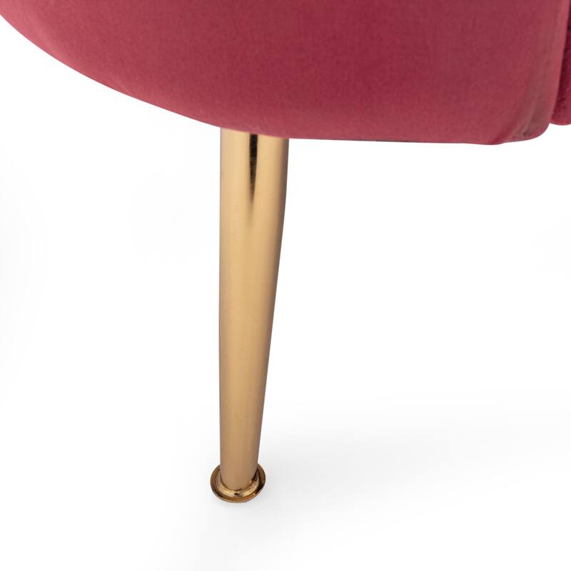76.25" Velvet Channel Stitching 3-seater Sofa with Metal Legs for Living Room