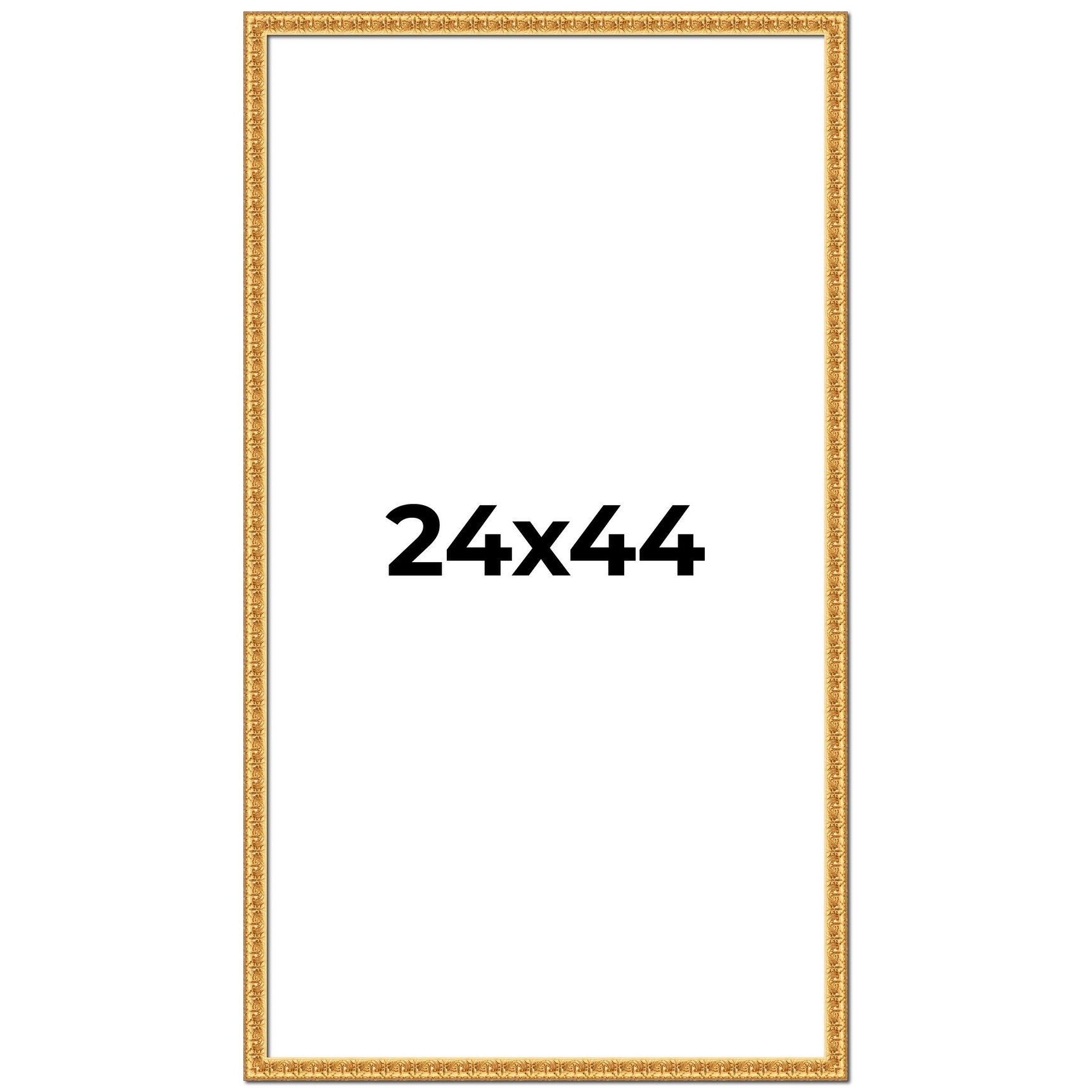 24x44 Frame Gold Real Wood Picture Frame Width 1 inches | Interior