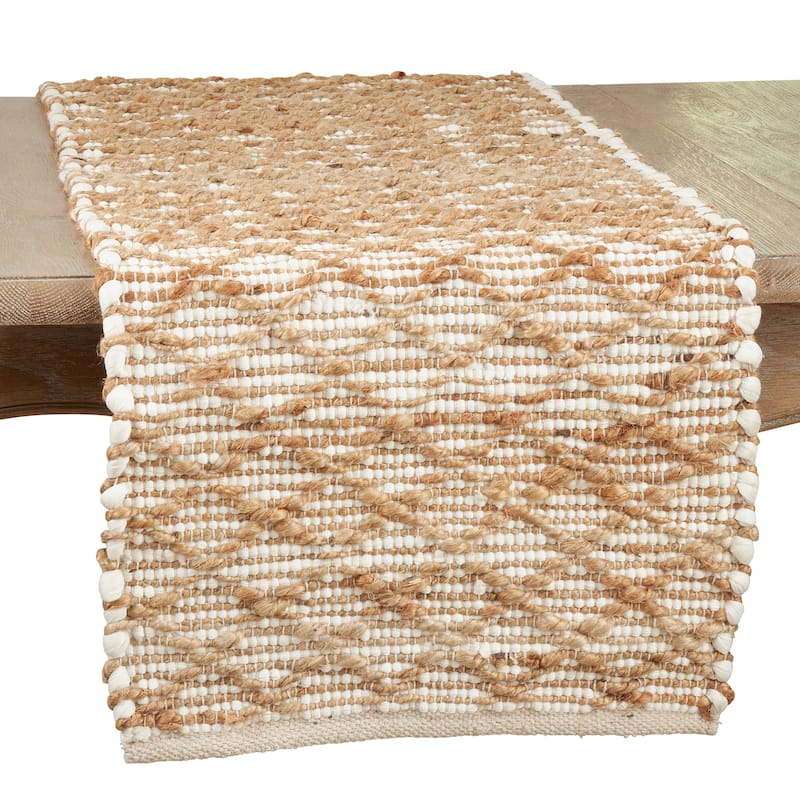 Chindi Table Runner With Diamond Design - 16"x72"