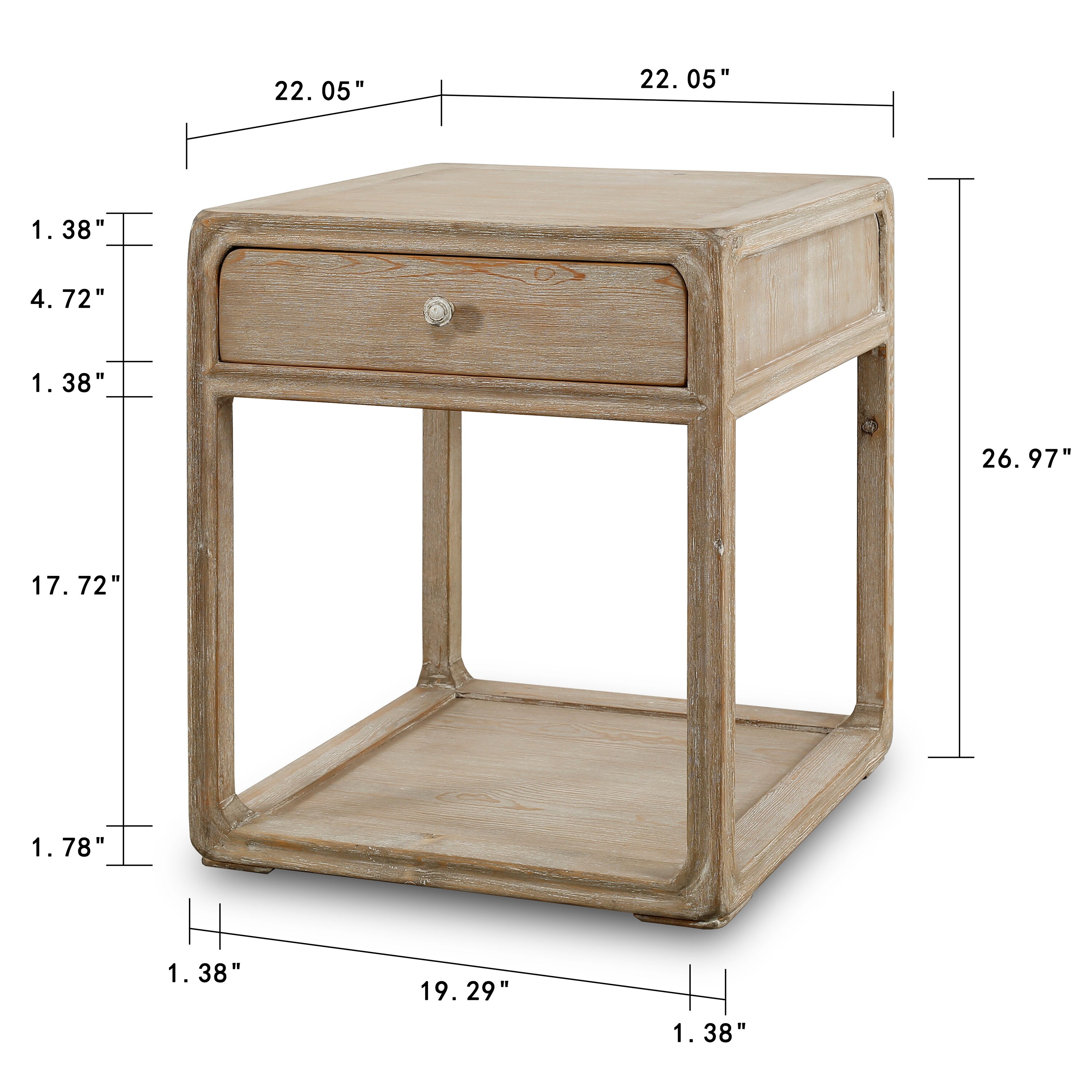 27 inch outlet tall side table