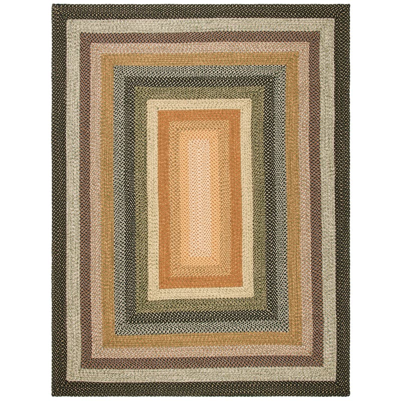 SAFAVIEH Handmade Braided Jo Americana Country Casual Rug