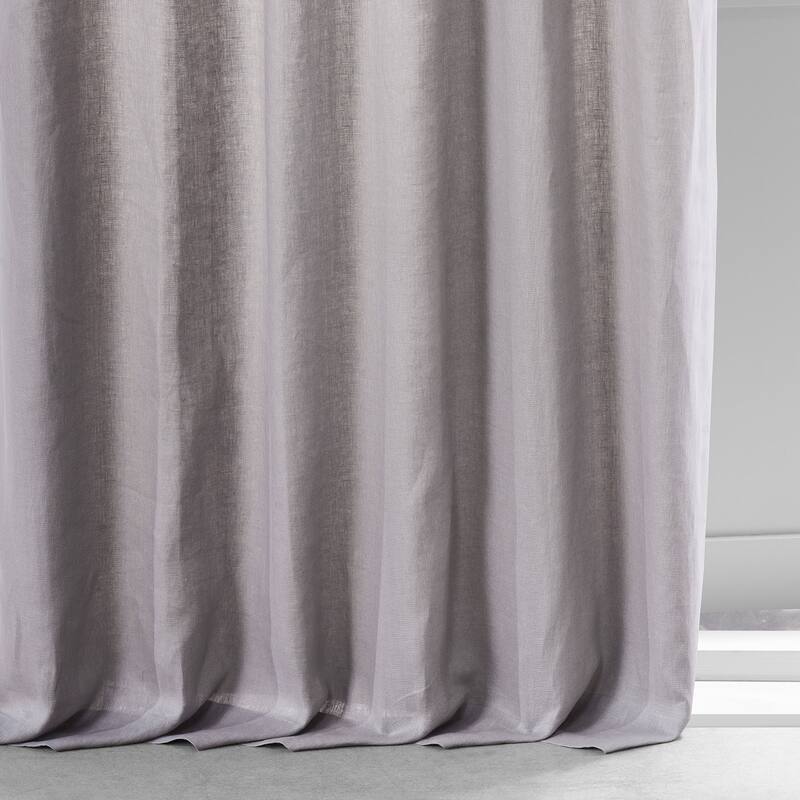Exclusive Fabrics French Linen Lined Curtain Panel (1 Panel)