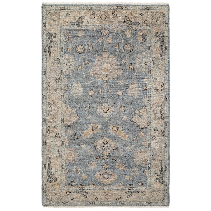 Terra by Obeetee Shirin Blue Rug - Oxford Blue - 5' x 8'