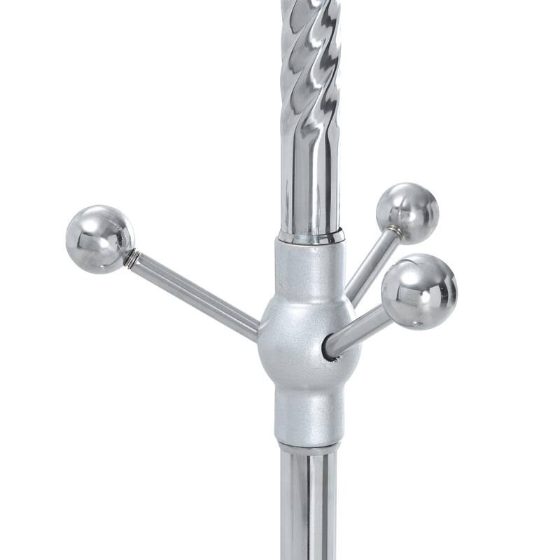 Modern Stainless Steel Coat Rack Painted Coat Rack with Detachable Support and Heightened Design