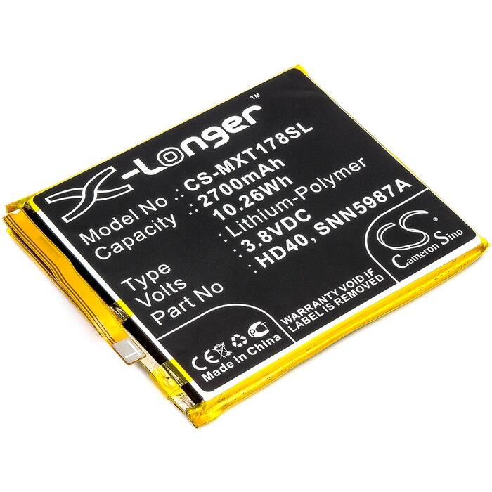 Battery for Motorola Moto Z Force 2nd gen Z2 XT1789-01 HD40 SNN5987A CS-MXT178SL - Black