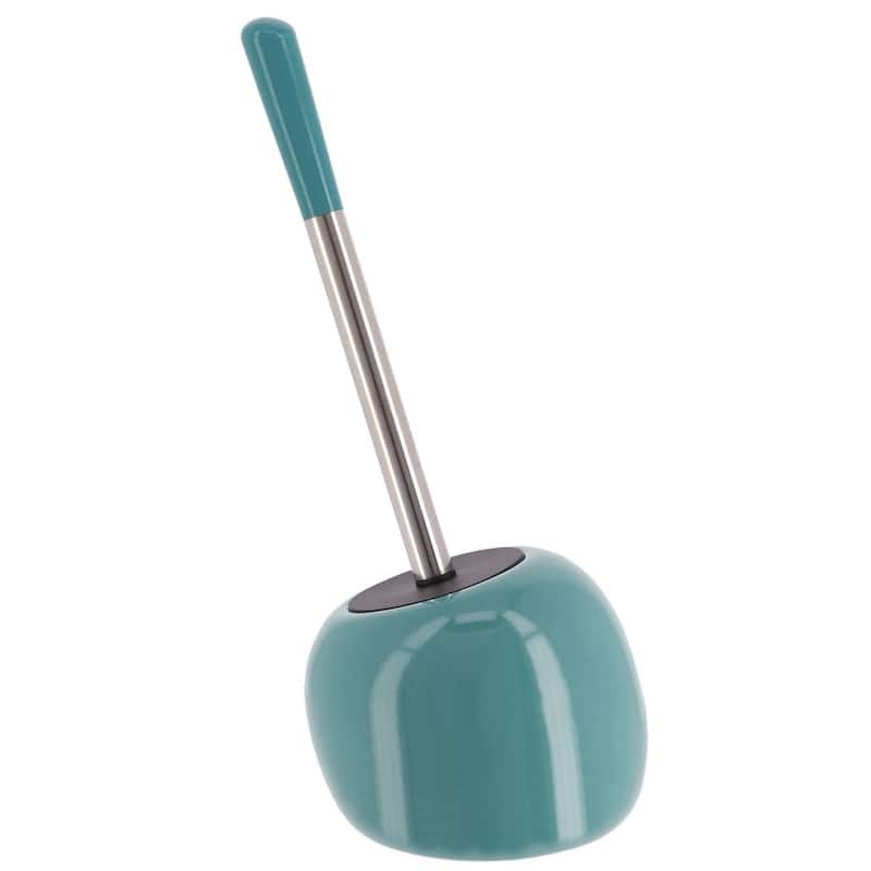 PISE Freestanding Toilet Brush and Holder Set - 15"H x 6"L x 6" W