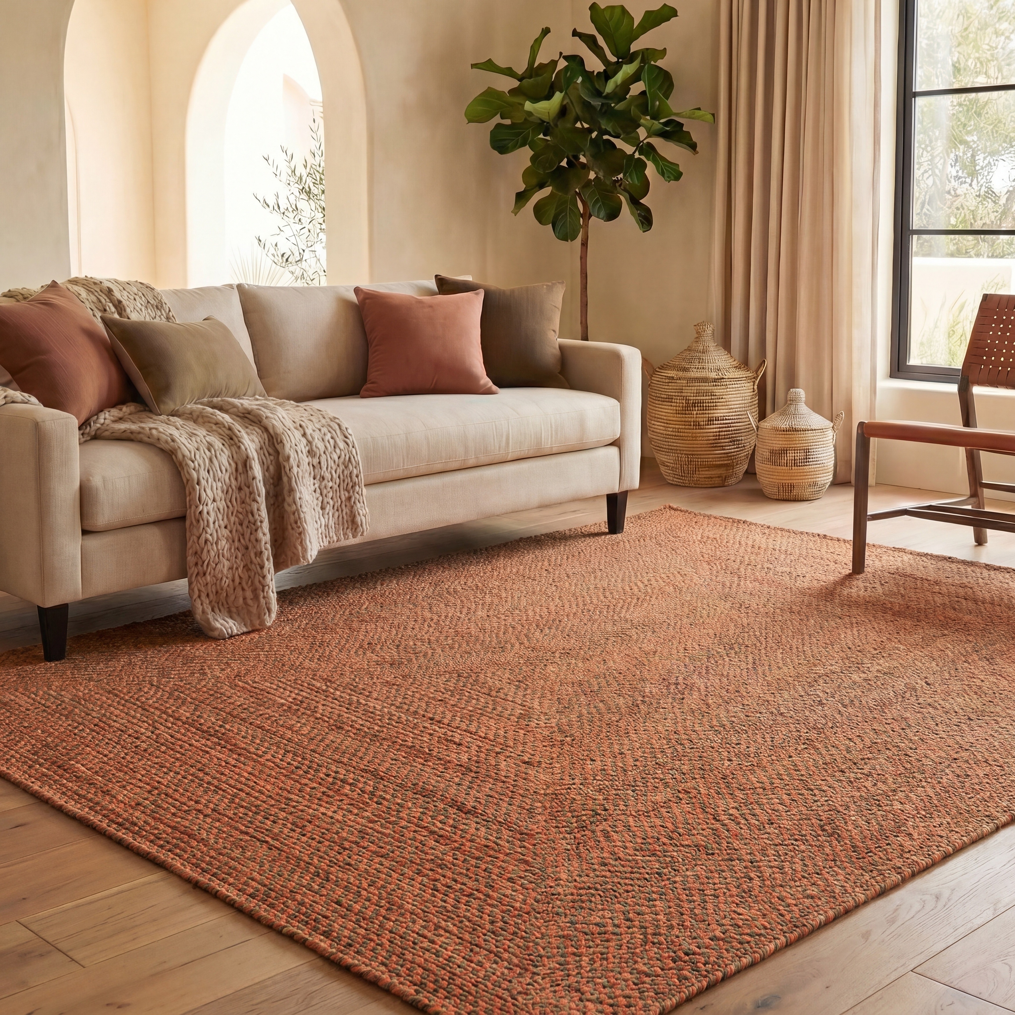 SAFAVIEH, Handmade Braided Kunka Country Cotton Rug
