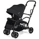 preview thumbnail 1 of 9, Babyjoy Sit & Stand Double Stroller with Adjustable Handle Bar - See Details Black - See Details