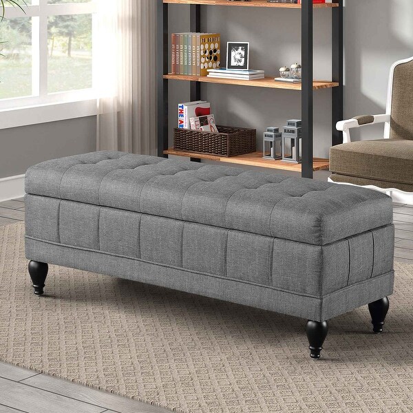 Shop Harper &amp; Bright Designs Unique Upholstered Storage Bench - On Sale