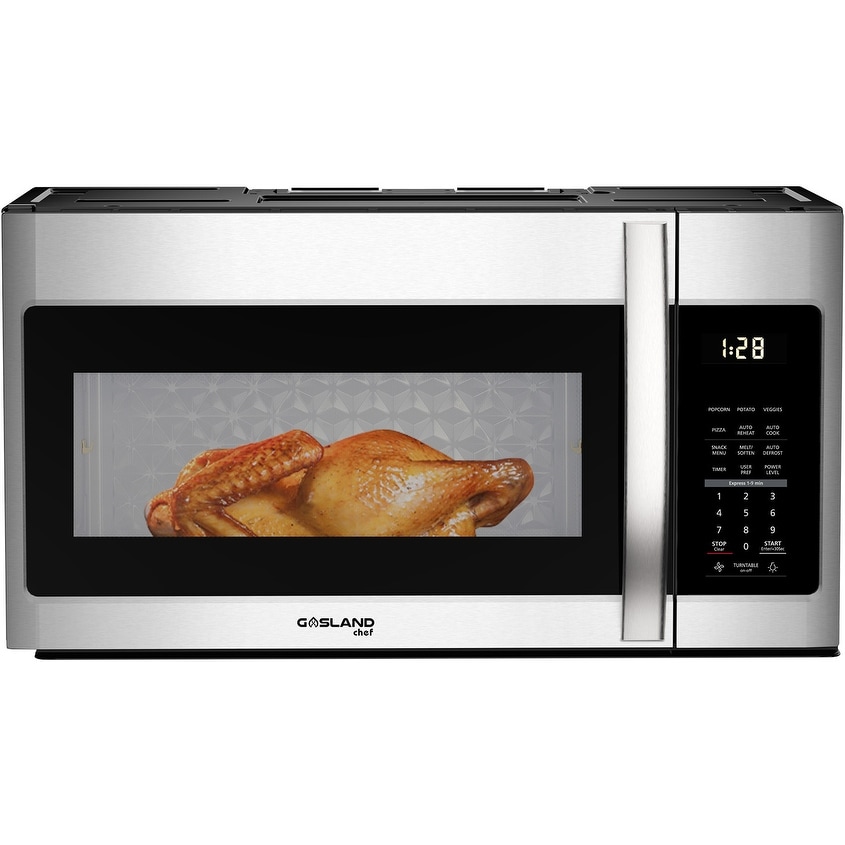 Galanz 0.9 Cu ft Air Fry Countertop Microwave, 900 Watts, Stainless Steel,  New